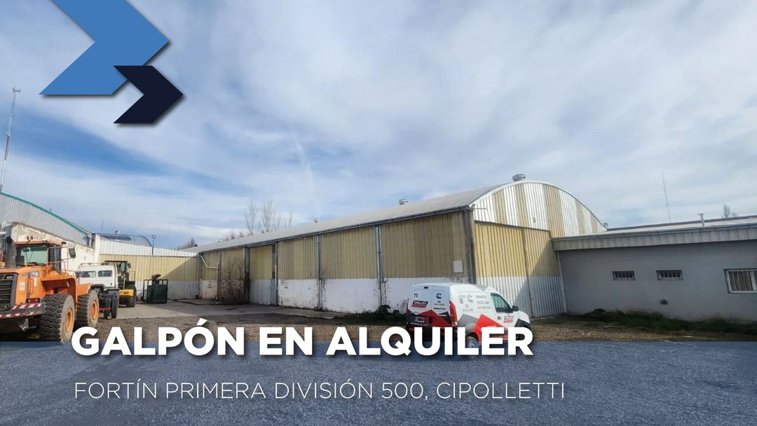 AlQUILER DE GALPON DE 1050 m2 y predio de 1800m2
