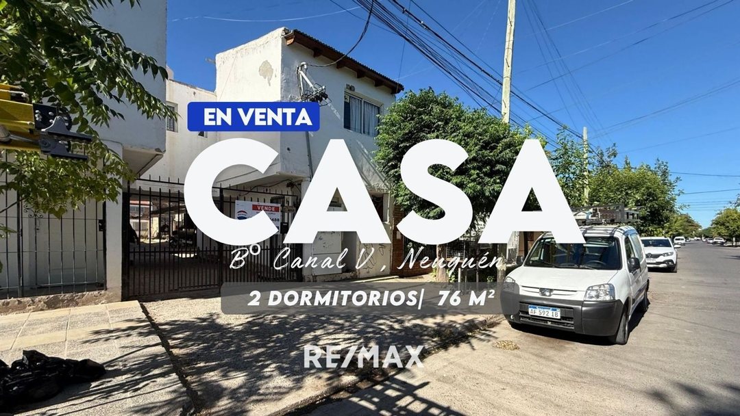 VENTA CASA 2 PISOS B° CANAL V