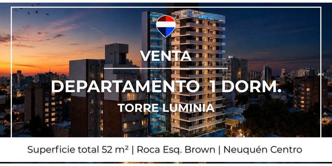 VENTA DEPARTAMENTO 1 DORMITORIO  ED LUMINIA
