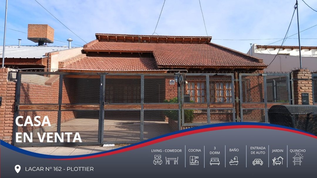 Casa 3 dorm en VENTA - APTO CRÉDITO - PLOTTIER