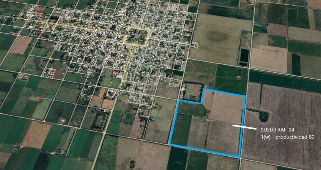 VENTA/ CAMPO/ AGRÍCOLA SUELO 1/ HUMBERTO PRIMO