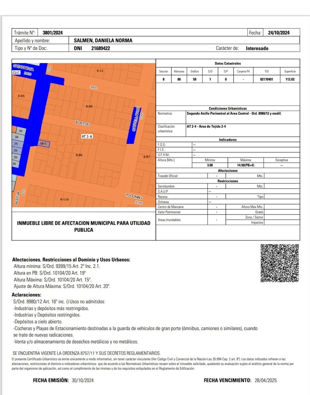 VENTA LOTE P/ CONSTRUCTORA B.ª LUIS AGOTE ROSARIO