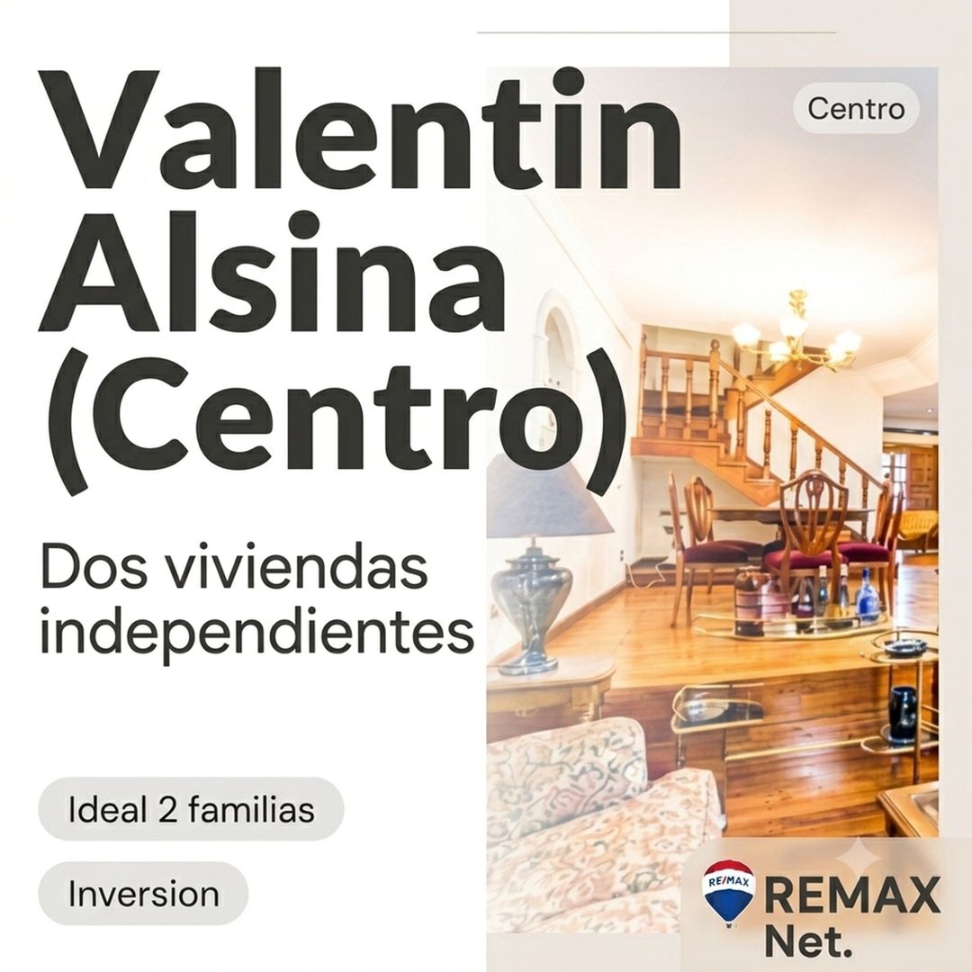 VENTA DOS CASAS EN PLENO CENTRO DE VALENTIN ALSINA