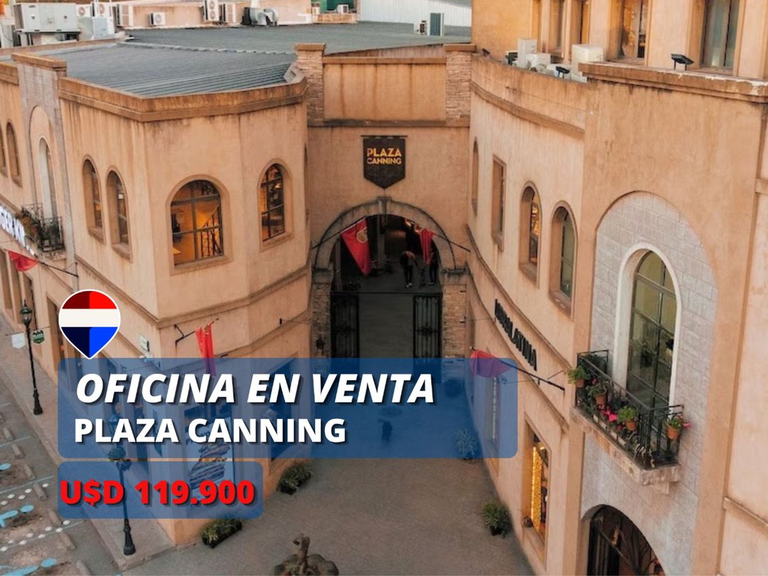 OFICINA EN VENTA PLAZA CANNING EXCELENTE UBICACIÓN