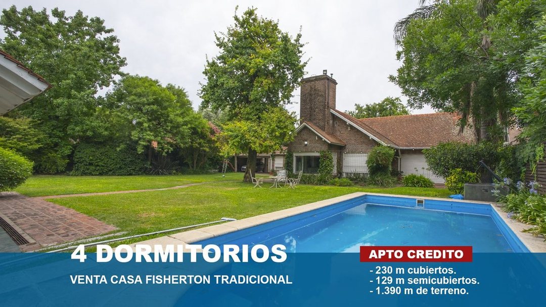 CASA DE 4 DORMITORIOS EN VENTA FISHERTON