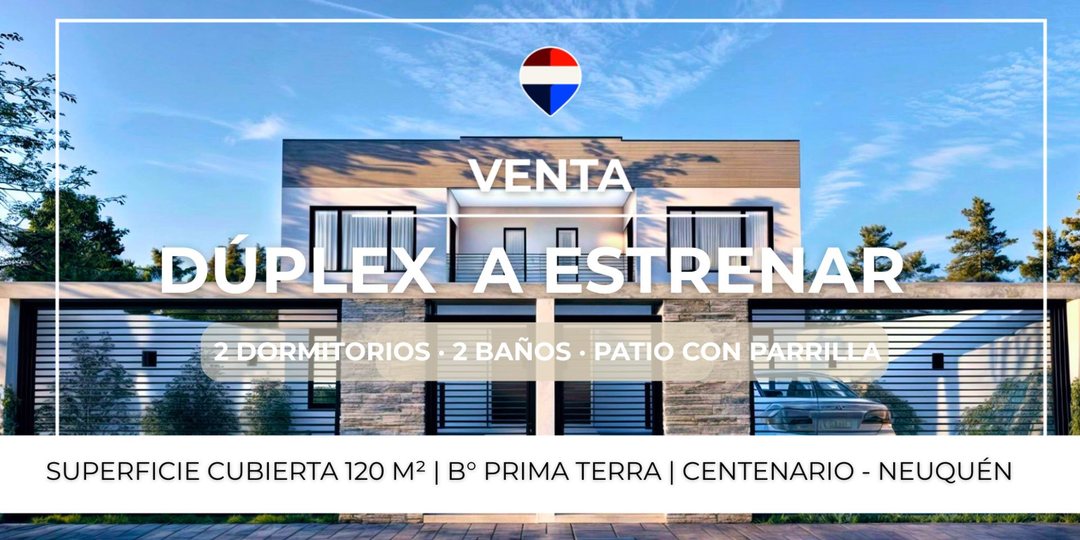 VENTA DUPLEX A ESTRENAR 2 DORM. - B° PRIMATERRA