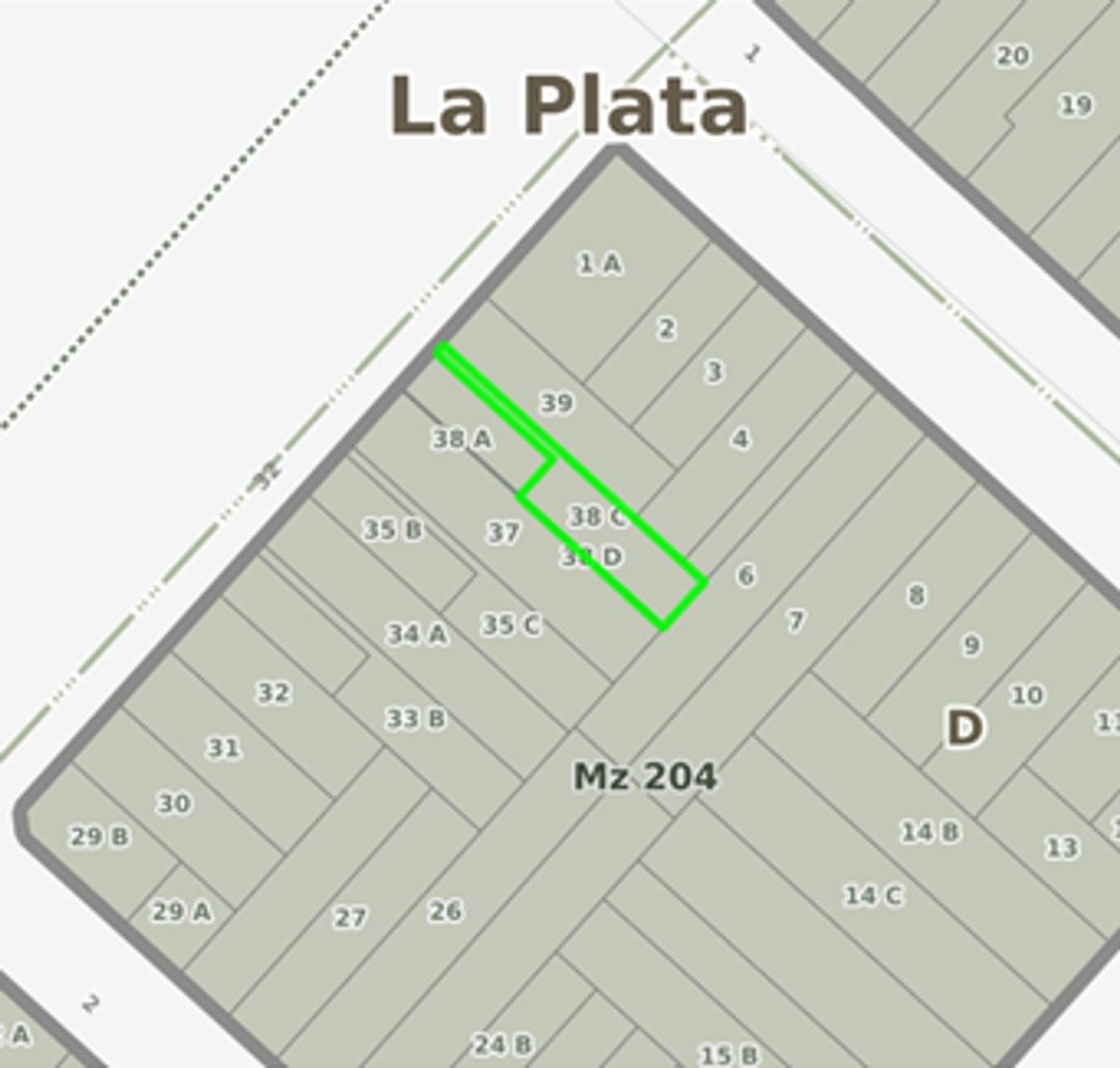LOTE EN VENTA LA PLATA CASCO URBANO CERCA ACCESOS