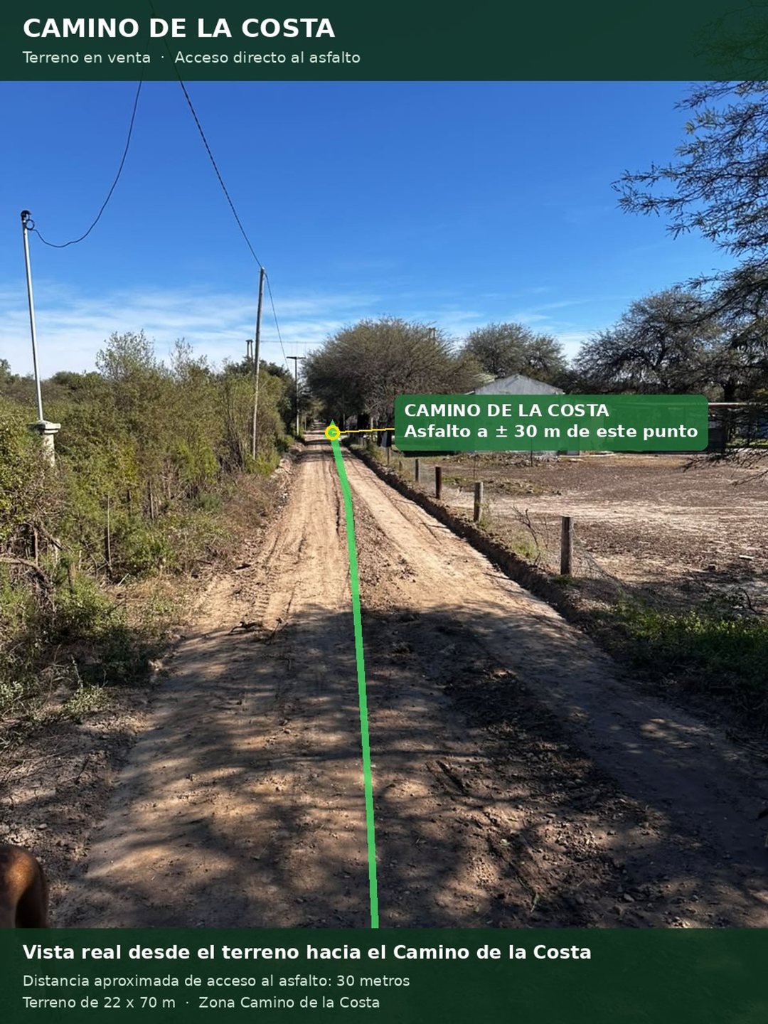 VENDO 1 HA- TERRENO  UNICO 144 x 70 MTS