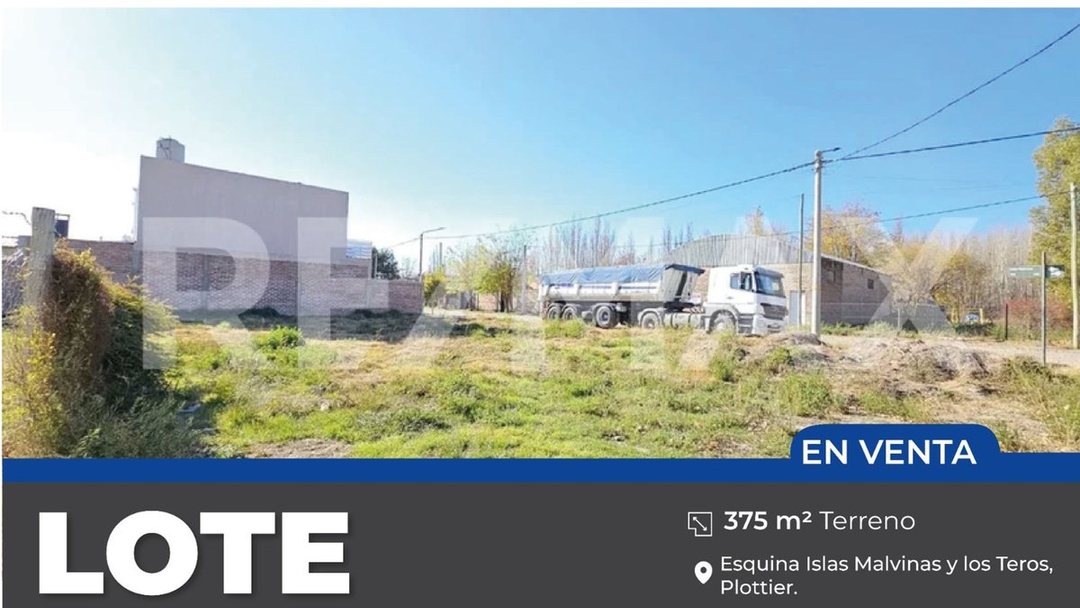 LOTE 375m2 EN ESQUINA B° TAGLIAFERRI - PLOTTIER