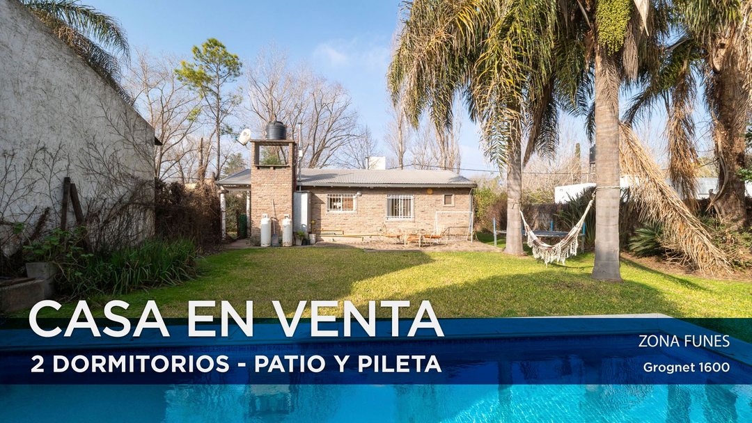 CASA EN VENTA 2 DORMITORIOS FUNES GARITA 15