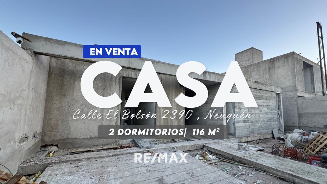 VENTA CASA 2 DORMITORIOS, BARRIO CONFLUENCIA