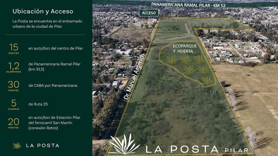 Venta Lote en Barrio Privado La Posta Pilar