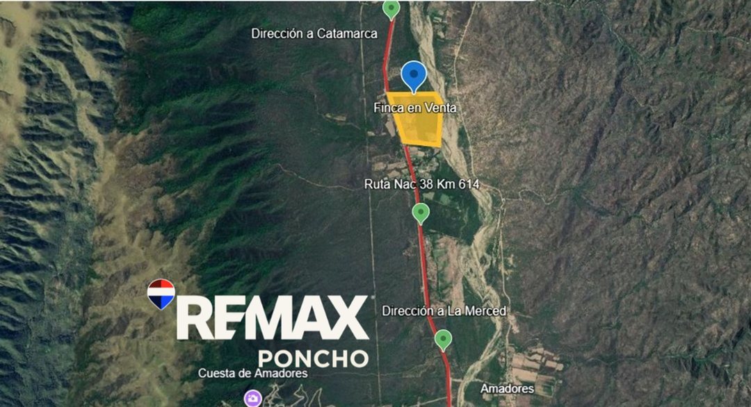 SE VENDE FINCA, RUTA 38 KM 614 PACLIN. FACILIDADES