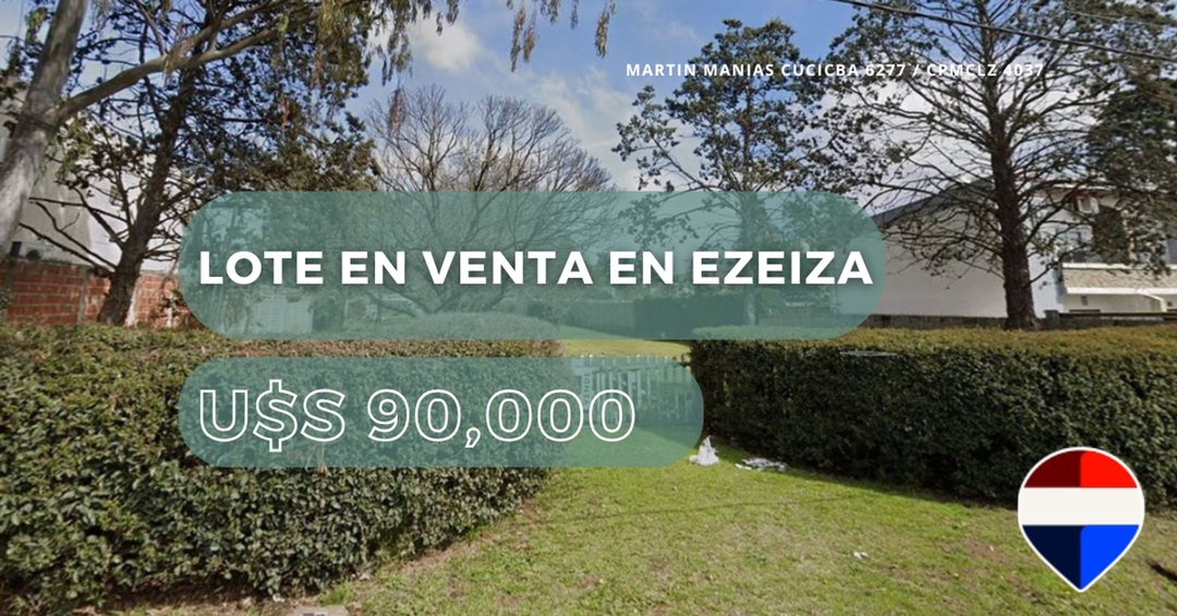 LOTE EN VENTA EN EZEIZA