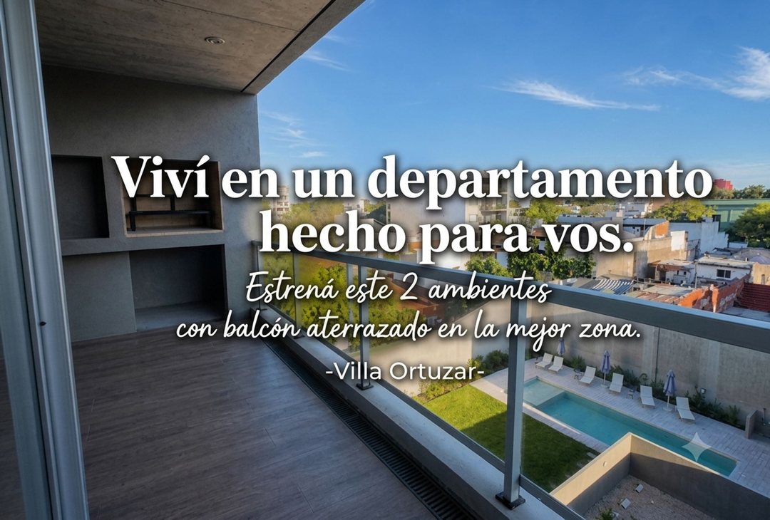 DEPARTAMENTO 2 AMBIENTES VENTA VILLA ORTUZAR