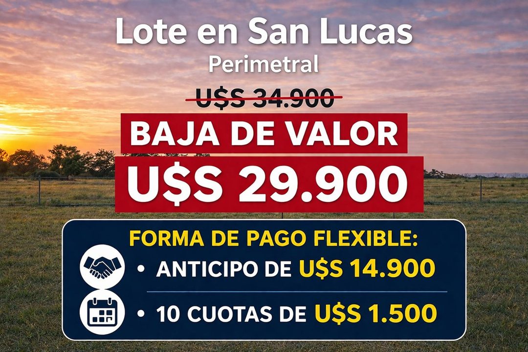 TERRENO EN VENTA SAN LUCAS SAN VICENTE PERIMETRAL