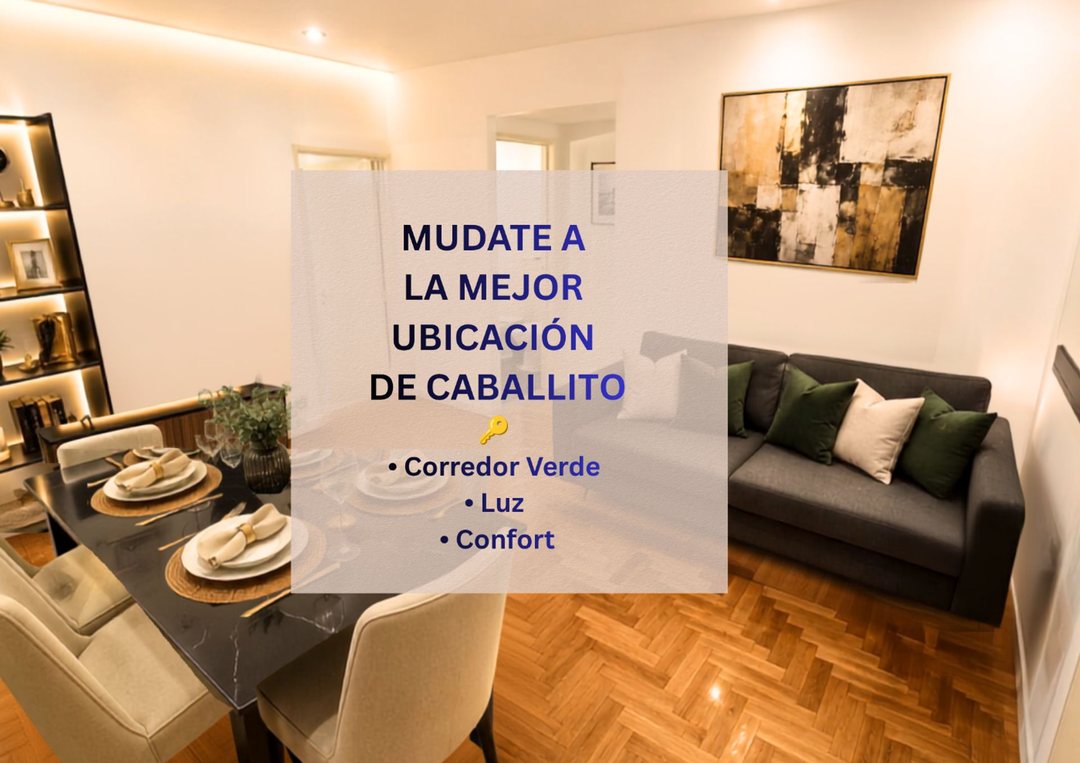 VENTA DEPARTAMENTO 2 AMBIENTES CABALLITO NORTE