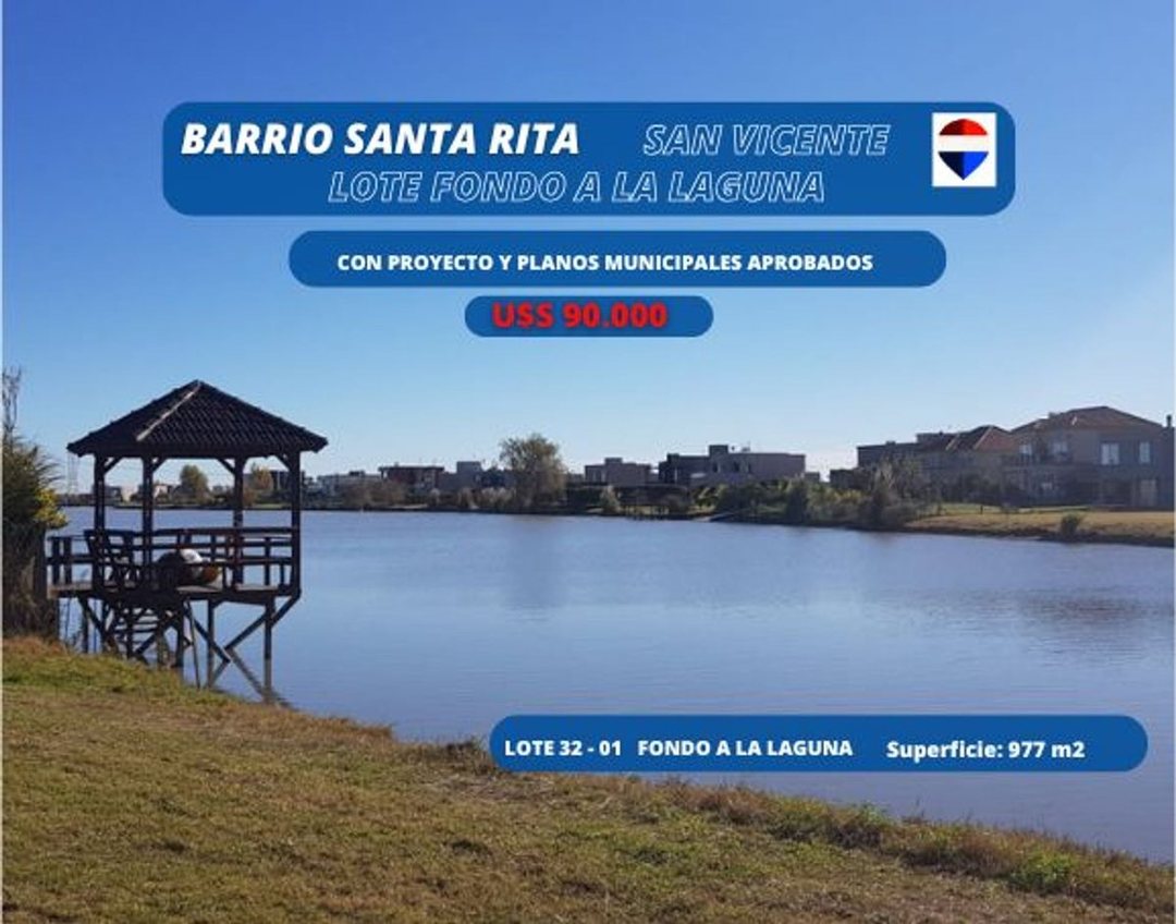 LOTE EN VENTA EN BARRIO SANTA RITA A LA LAGUNA