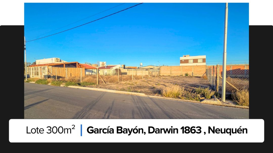 Terreno en VENTA  Bº Garcia Bayon, Confluencia NQN