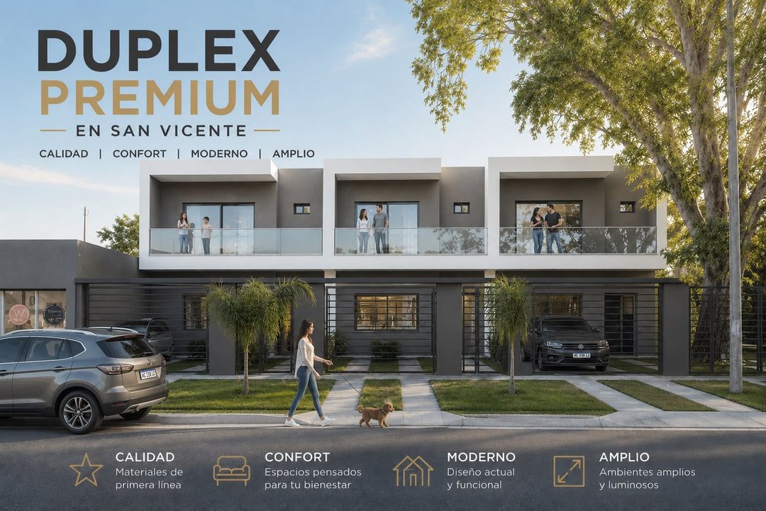 VENTA DUPLEX 4 AMB SAN VICENTE PRE VENTA POZO