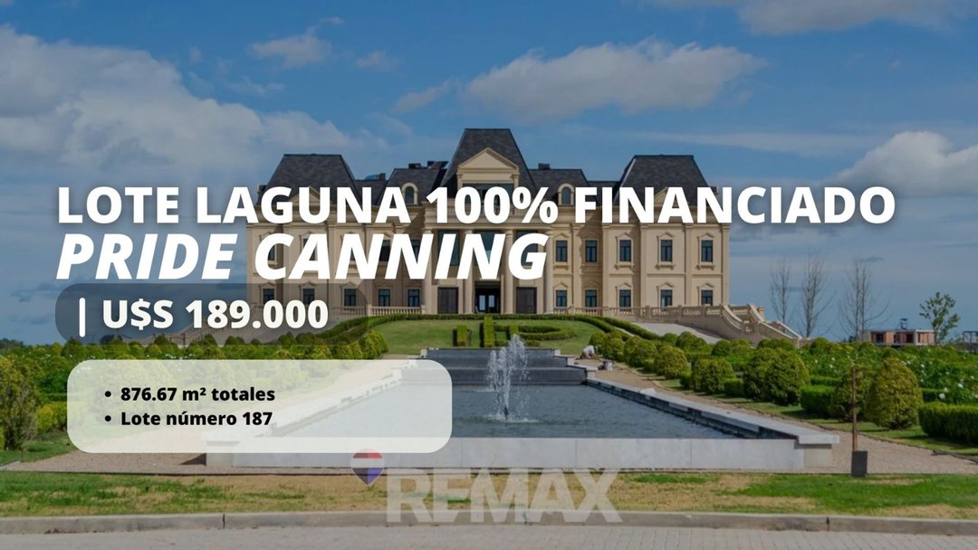 LOTE EN PRIDE LAGUNA CANNING FINANCIACION PERMUTA