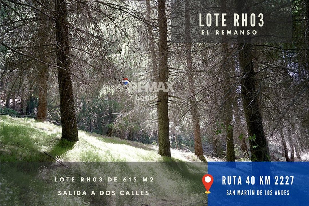 LOTE EN "EL REMANSO" - 615 M2- POSESIÓN INMEDIATA