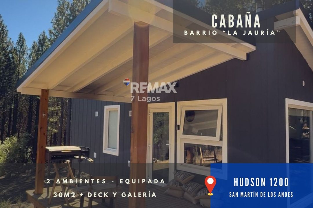 CABAÑA 2 AMBIENTES EN BOSQUE DE BARRIO PRIVADO