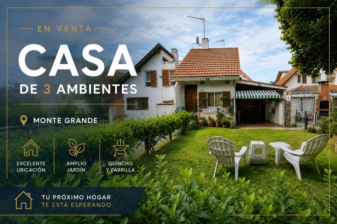 VENTA Casa de 3 Ambientes | Monte Grande