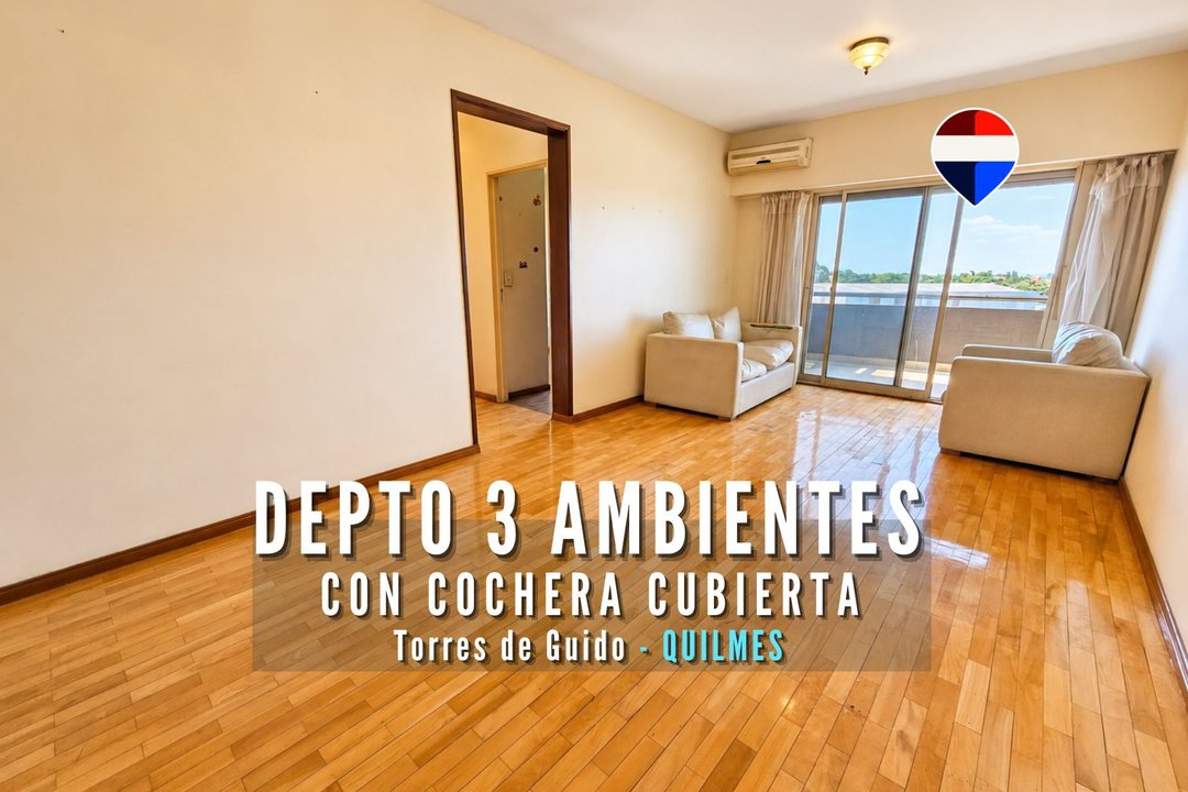 VENTA DEPTO 3 AMBIENTES CON BALCÓN Y COCHERA