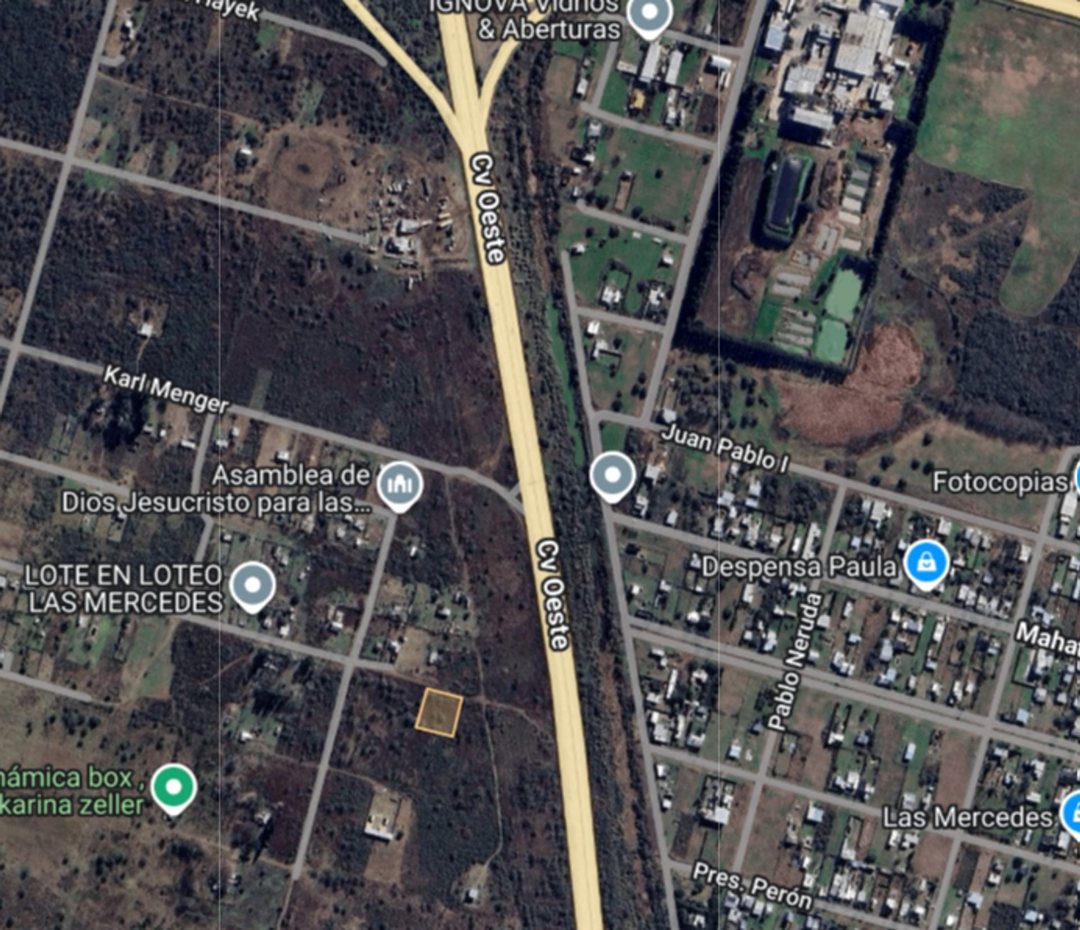 Terreno de 675m2 Circunvalación Oeste y RP70