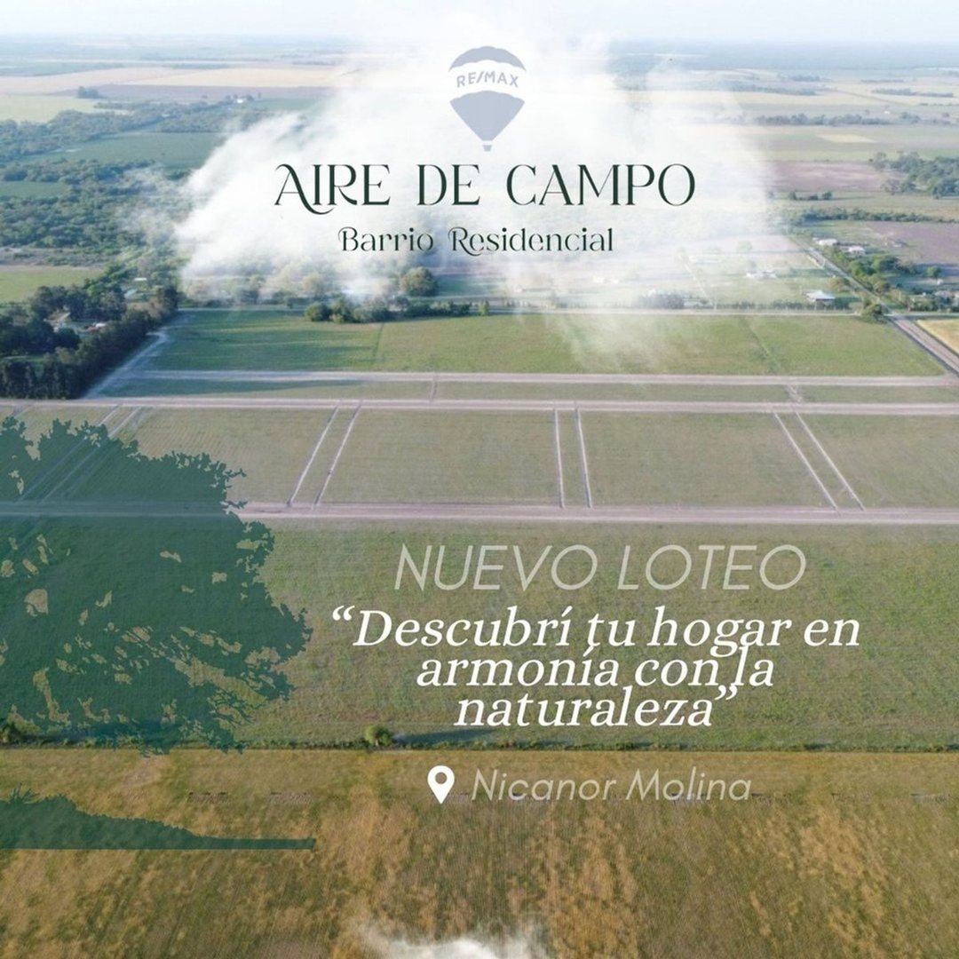 SE VENDE TERRENO EN NICANOR MOLINAS, LOTE 79