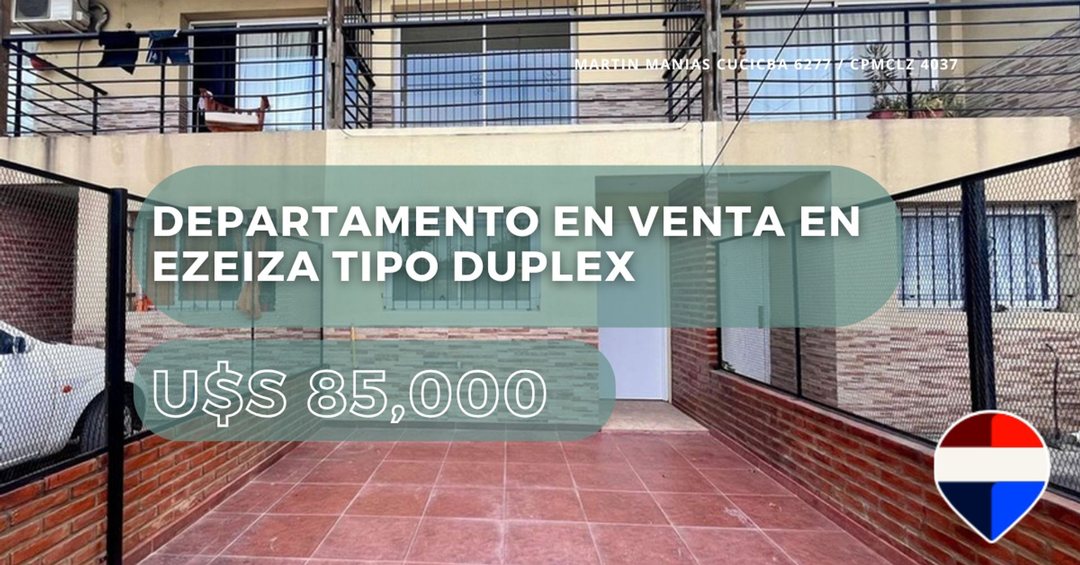 DEPARTAMENTO EN VENTA EN EZEIZA TIPO DUPLEX