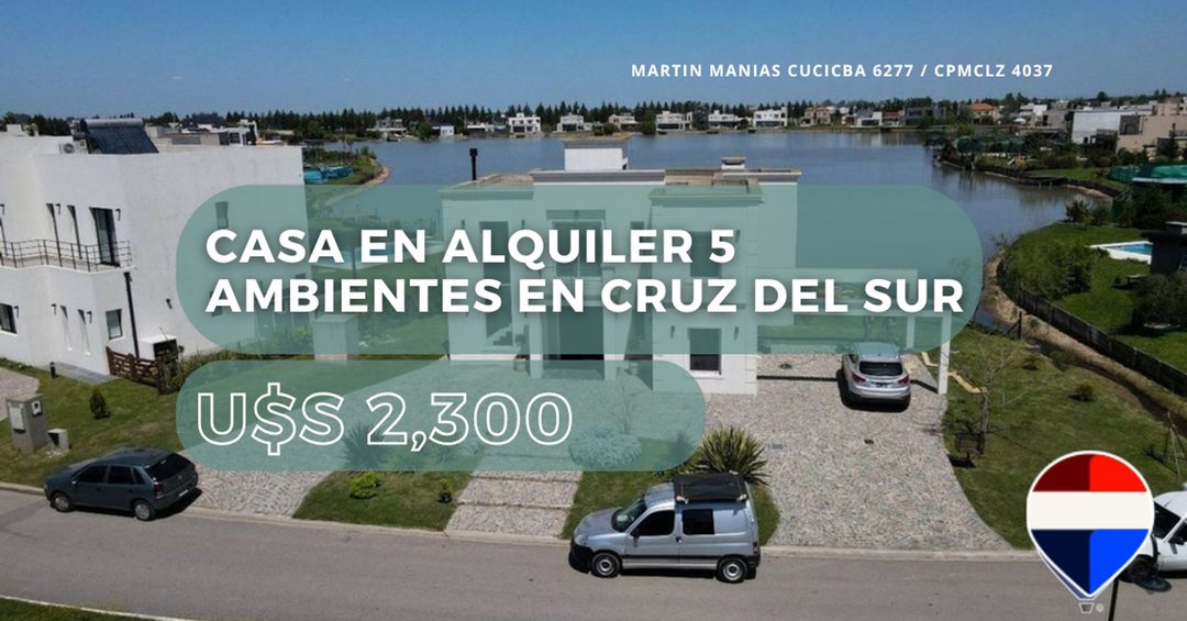 CASA EN ALQUILER 5 AMBIENTES EN CRUZ DEL SUR