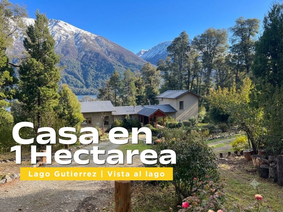 VENTA CASA UNA HECTAREA VISTA AL LAGO GUTIERREZ