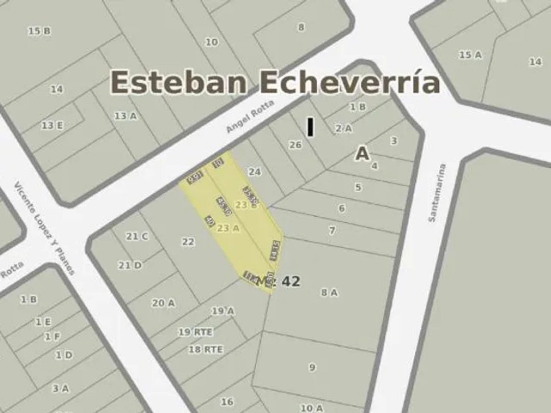 LOTE EN VENTA EN MONTE GRANDE CENTRO