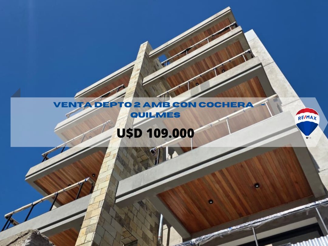 VENTA DEPTO A ESTRENAR QUILMES CON COCHERA