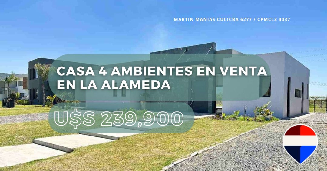 CASA 4 AMBIENTES EN VENTA EN LA ALAMEDA