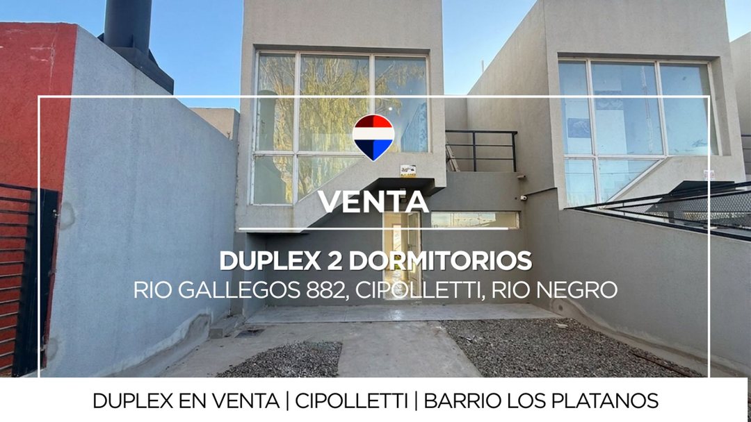 DUPLEX EN VENTA 2 DORMITORIOS CIPOLLETTI