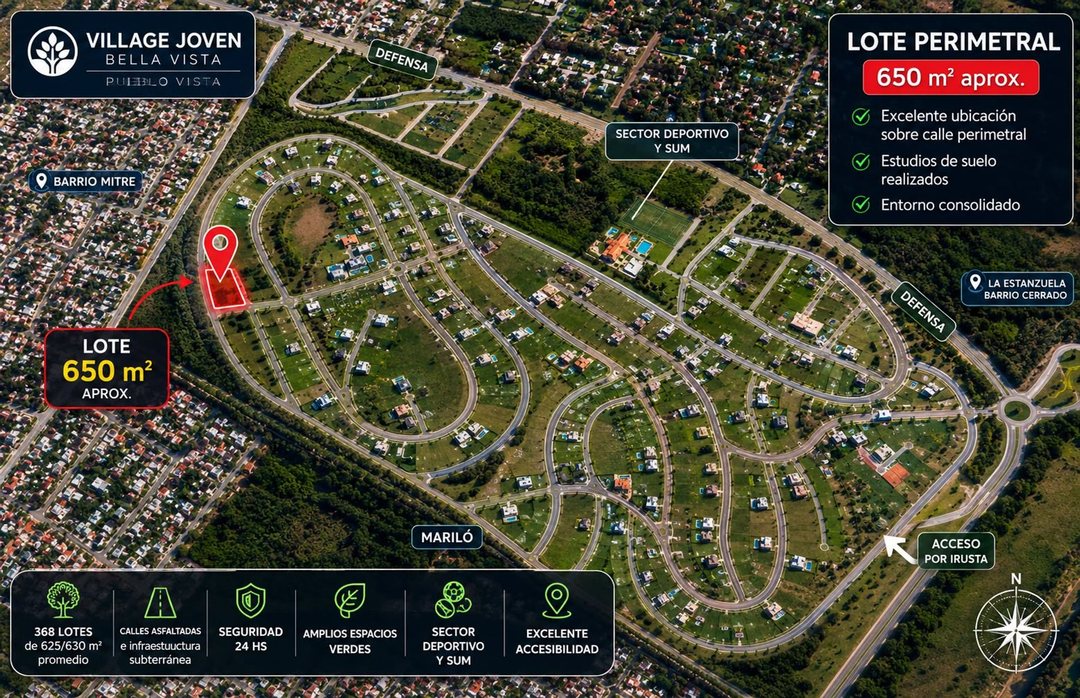 VENTA LOTE EN BELLA VISTA VILLAGE JOVEN