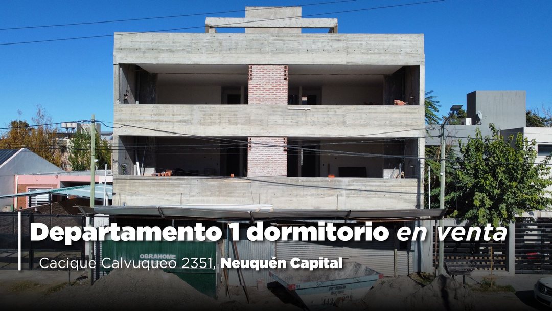 DEPARTAMENTO 1 DORM | EN VENTA | NQN | CONFLUENCIA