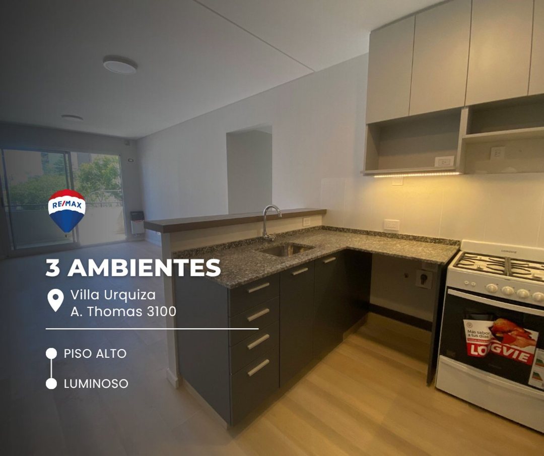 DEPARTAMENTO EN VENTA EN VILLA URQUIZA 3 AMBIENTES