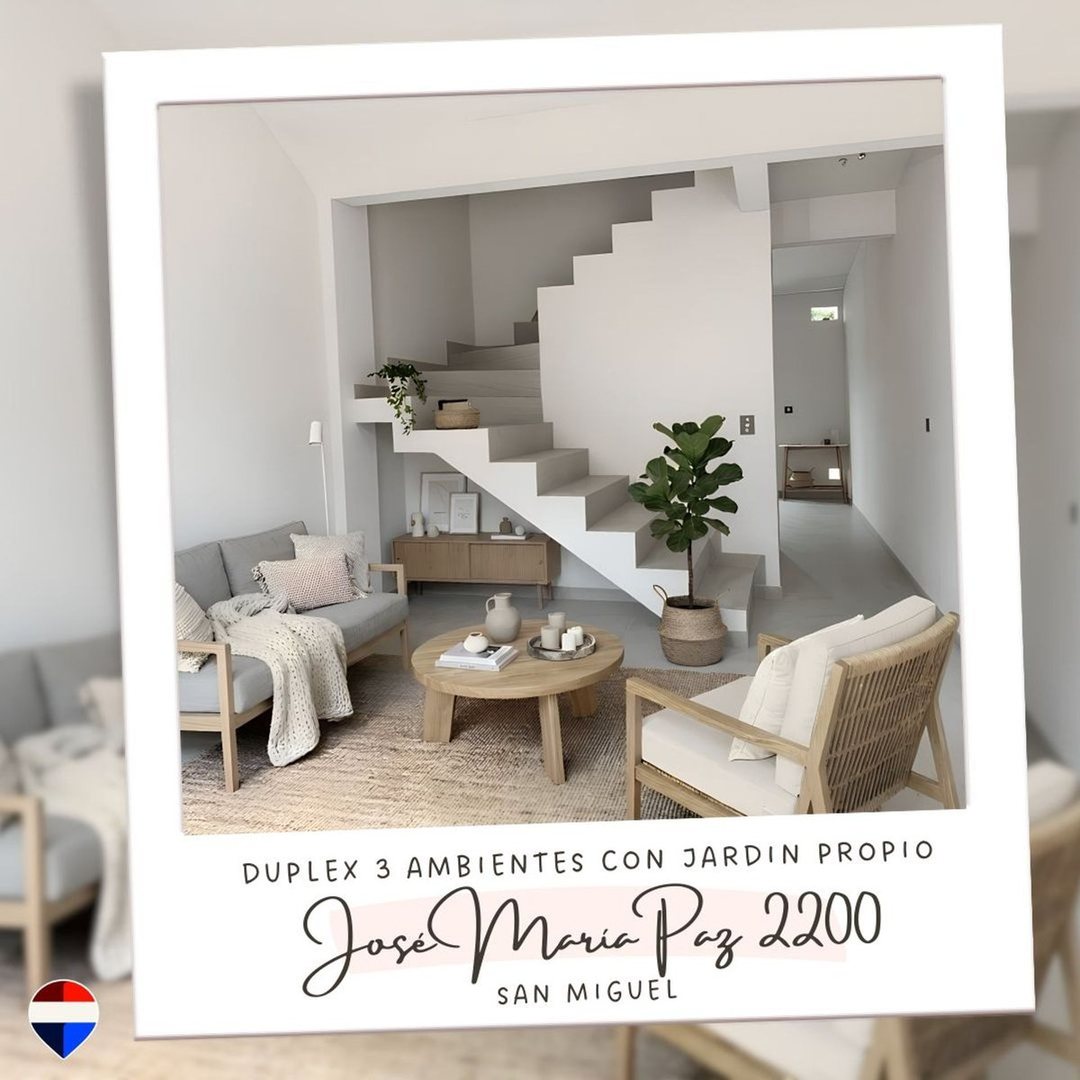 DUPLEX 3 ambientes parque  cochera San Miguel