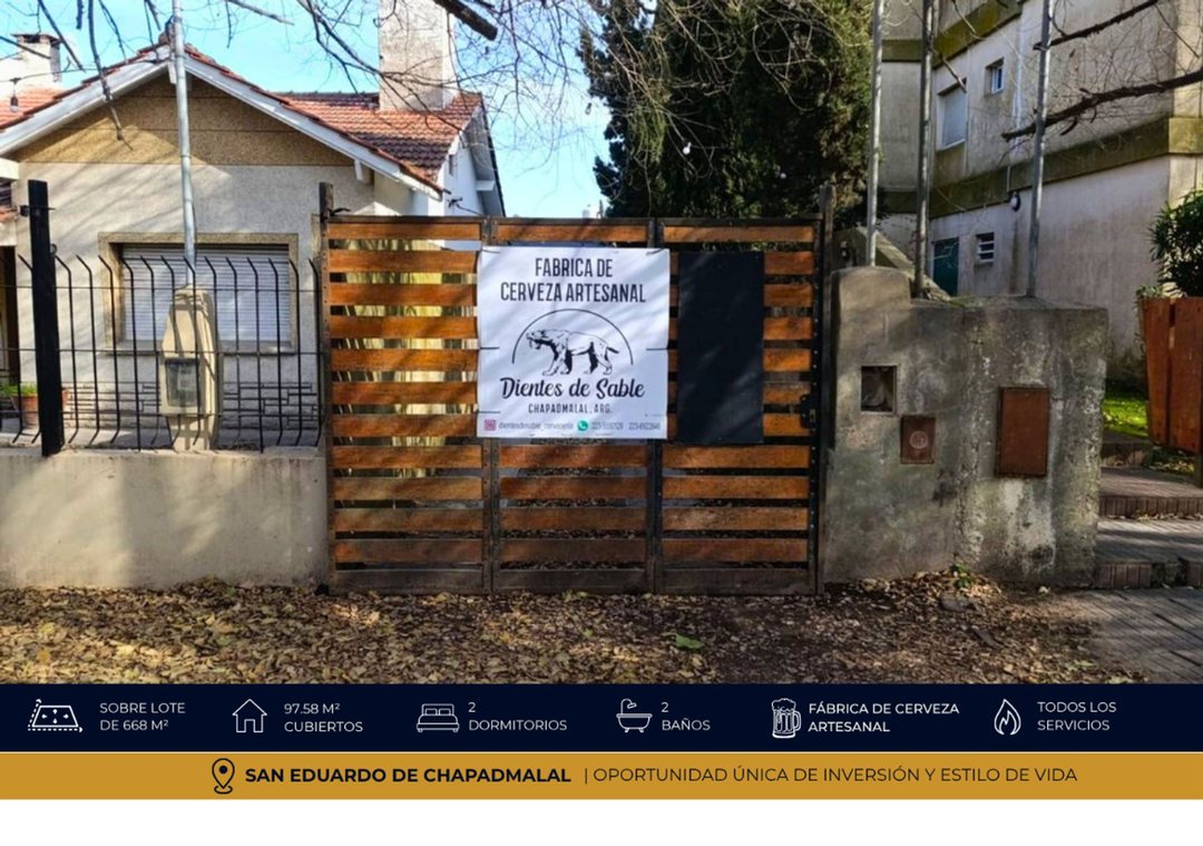 EN VENTA CASA + FABRICA DE CERVEZA EN CHAPADMALAL