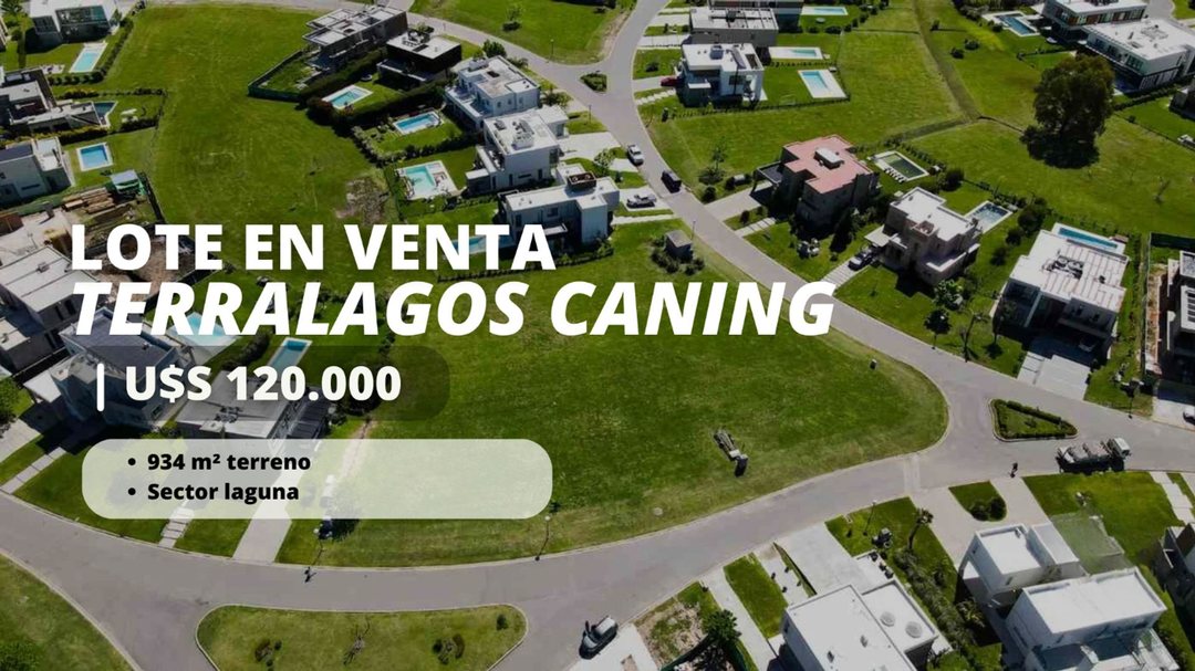 LOTE EN VENTA TERRALAGOS CANNING SECTOR LAGUNA