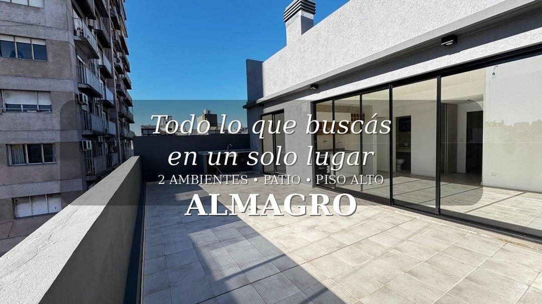 DEPARTAMENTO 2 AMBIENTES VENTA ALMAGRO PATIO
