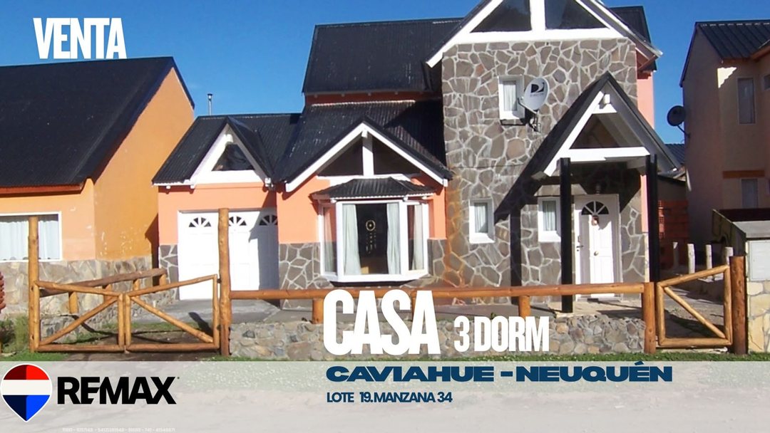 VENTA CASA 3 DORMITORIOS EN CAVIAHUE