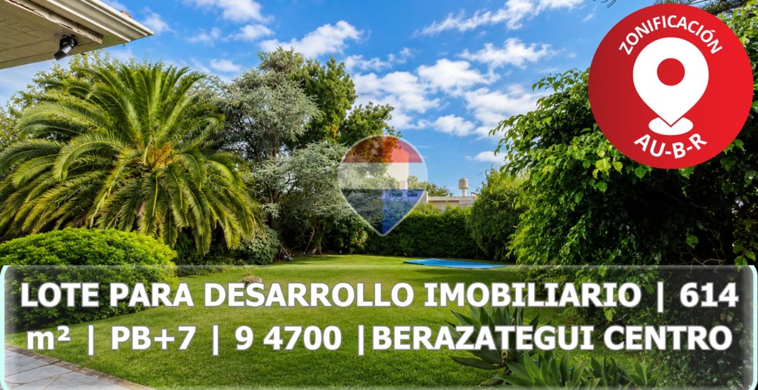 LOTE DE 614M² | FINANCIA 50% | BERAZATEGUI CENTRO