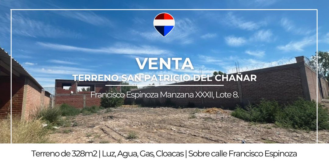 VENTA TERRENO EN SAN PATRICIO DEL CHAÑAR