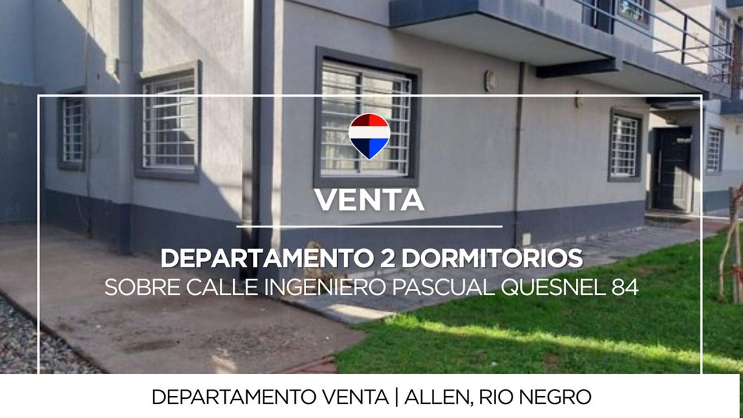 DEPARTAMENTO 2 DORMITORIOS  EN VENTA EN ALLEN