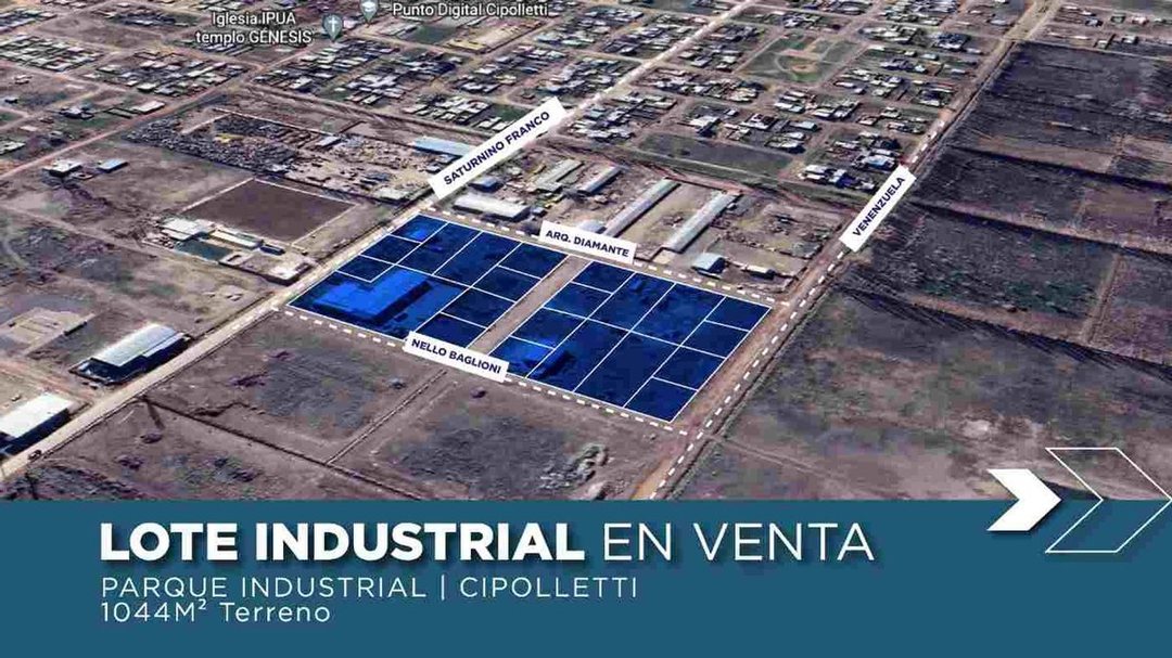 LOTE EN VENTA | PARQUE INDUSTRIAL CIPOLLETTI